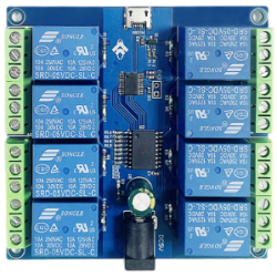 Moduł przekaźnika 8-kanałowego USB inteligentne sterowanie LCUS-8